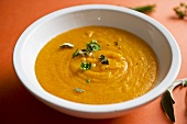 Bowl of Creamy Carrot Soup