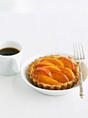 Apricot Tartlet with Cup of Espresso