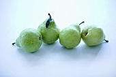 Four Green Anjou Pears