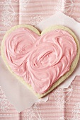 Pink Frosted Heart Cookie