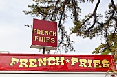 Sign For French Fries at a Fair