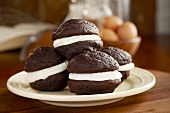 Homemade Whoopie Pies on a Plate