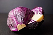Fresh Purple Cabbage; Halved