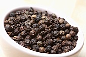 Bowl of Whole Peppercorns