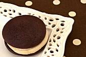 Chocolate Whoopie Pie with Peanut Butter Cream