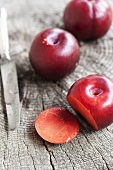 Red plums