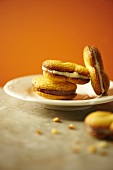 Polenta Sandwich Cookies with Mascarpone Cheese Filling