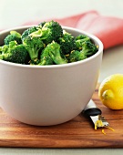 Broccoli with lemon zest