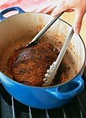 Searing a Beef Roast in a Dutch Oven