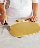 Baker Working with Sugar Cookie Dough