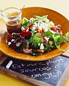 Omega-3 Salad with Salad Dressing on the Side
