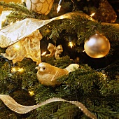 A decorated Christmas tree