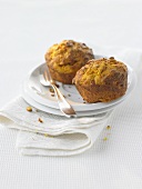 Two pumpkin muffins