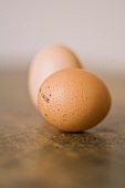 Two brown eggs