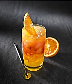 Lemon vodka with orange and grapefruit juice