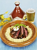 Lamb tajine with couscous