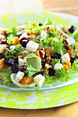 Red beet salad with feta, apricots and walnuts