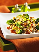 Soba noodles with broccoli (Asia)