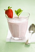 A strawberry lassi