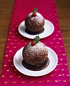 Two chocolate and nut balls