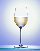 A glass of white wine