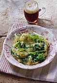 Colcannon (mashed potato with cabbage, Ireland)