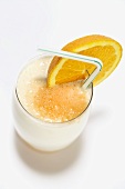 Buttermilk drink with orange juice