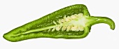 Half a green pointed pepper