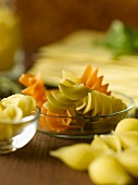 Various types of pasta