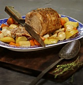Enchaud perigourdin (pork loin roasted in goose fat)