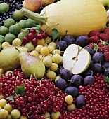Colourful mixed fruit and vegetables