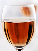 Rosé wine in a glass