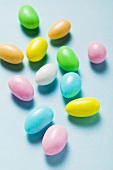 Coloured sugared almonds