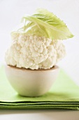 Cauliflower on a bowl