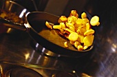 Fried potatoes in the frying pan