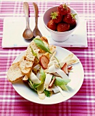 Asparagus and strawberry salad