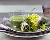 Herring with green sauce