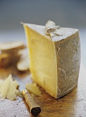 A piece of Pyengana (Australian hard cheese)