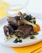 Small marinated artichokes