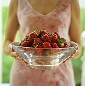 A bowl of fresh strawberries