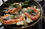 Saltimbocca (veal escalopes with sage, Italy)