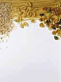 Still life with pasta and rice