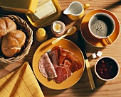 Breakfast with sausage platter
