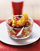 Grilled muesli with fruit