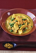 Curried meat