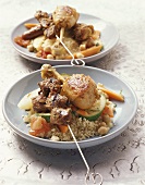 Couscous Royal (with lamb, chicken & vegetables; Morocco)