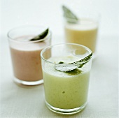 Chilled melon smoothies