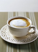 A cup of cappuccino