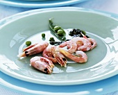 Shrimps with pesto