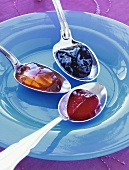 Raspberry-, blackberry- and orange jelly